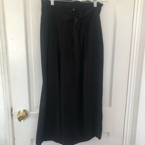 Black wide leg pants